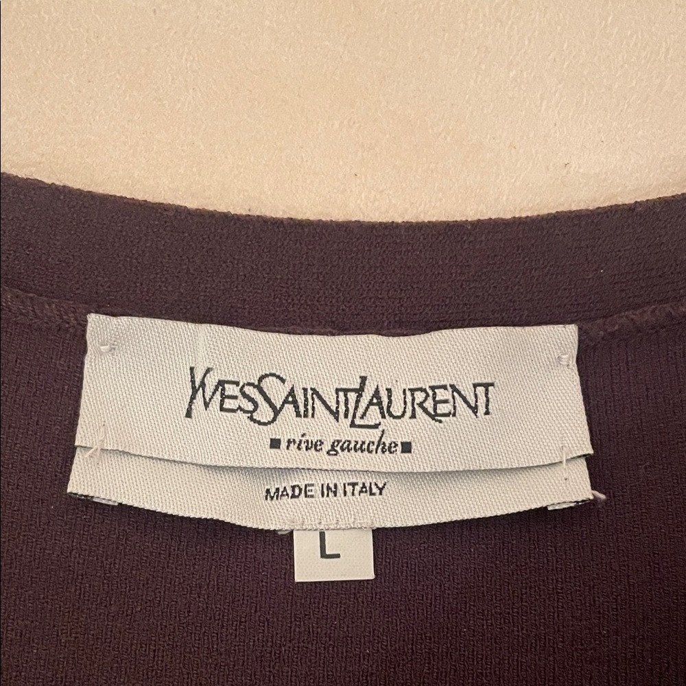 Yves Saint Laurent vintage wool unique knit Brown skirt